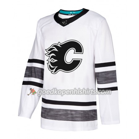 Calgary Flames Blank 2019 All-Star Adidas Wit Authentic Shirt - Mannen